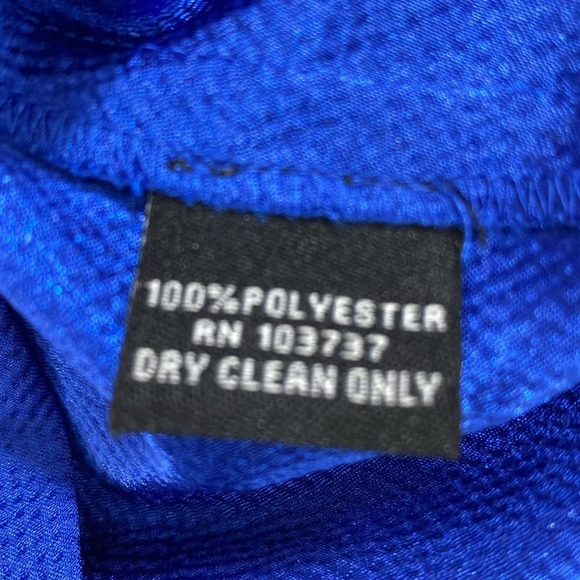 Julie Dillon Slip Dress Womens Size 2 Blue Ruffle Sleeveless Scoop Nightout Mini - Picture 11 of 14